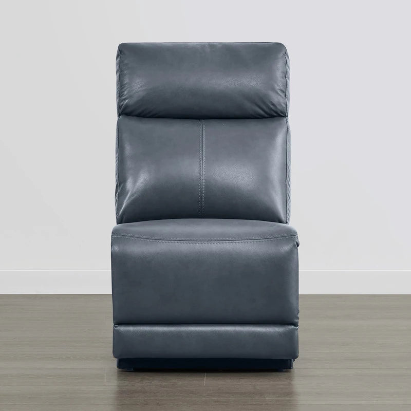 Hadlee Genuine Leather Reclining Sofa with Multi-Function Console.