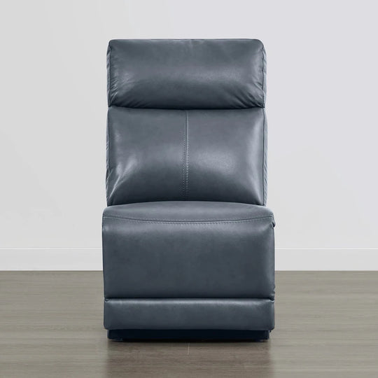 Hadlee Genuine Leather Reclining Sofa with Multi-Function Console.