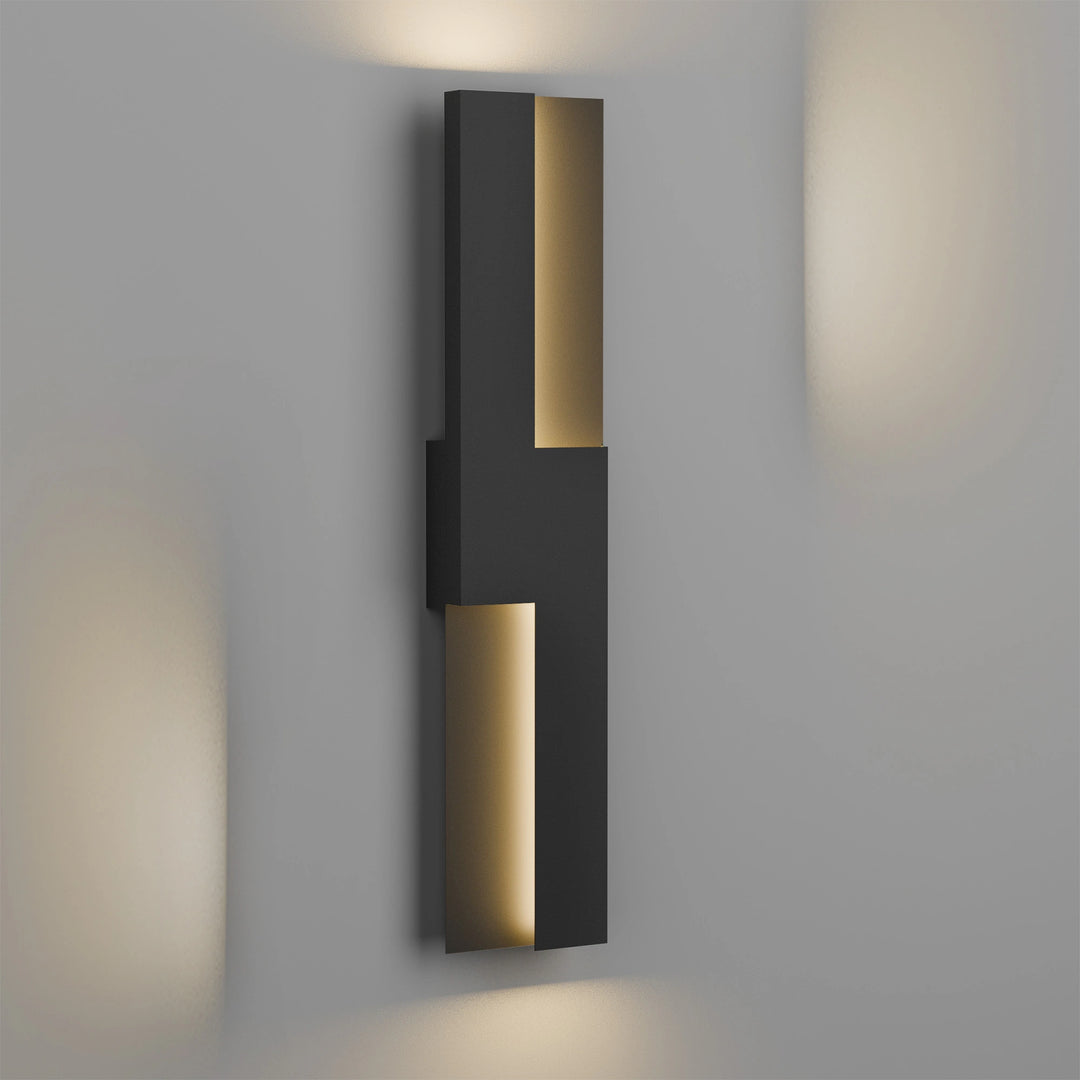 Modern 36W Black Integrated LED Outdoor/Indoor Wall Sconce 23.6Inch