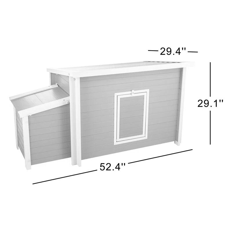 Achilles ECOFLEX Backyard Chicken Coop with Built-In Nesting Box