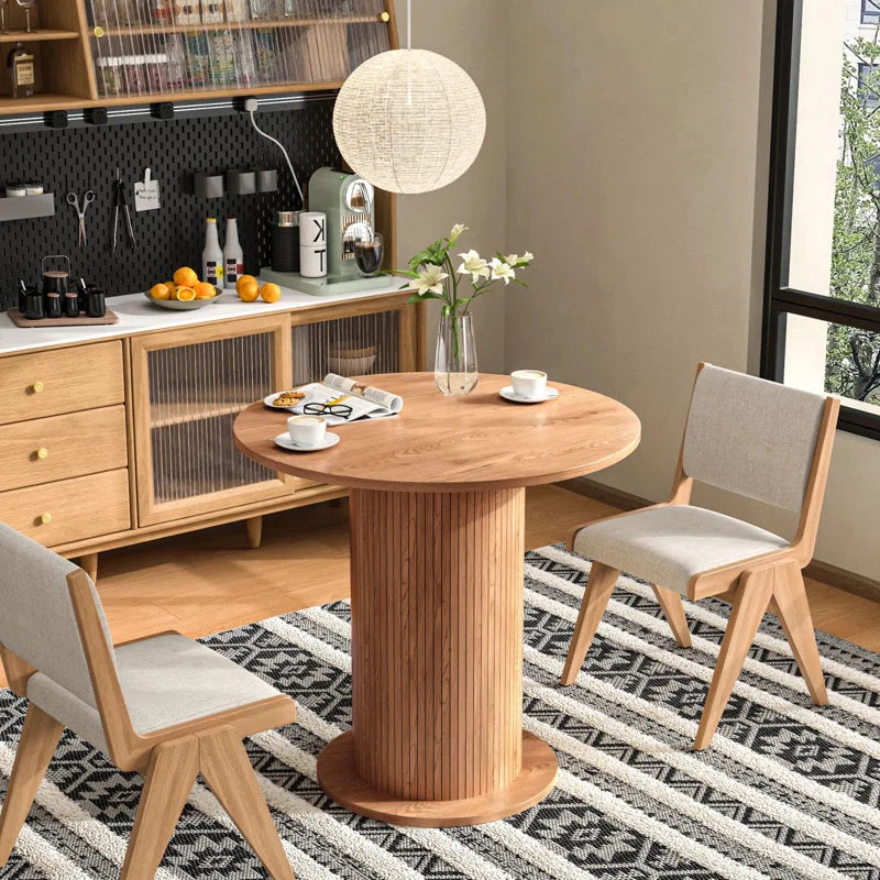 Round Dining Table, Farmhouse Kitchen Table for Kitchen Living Room
