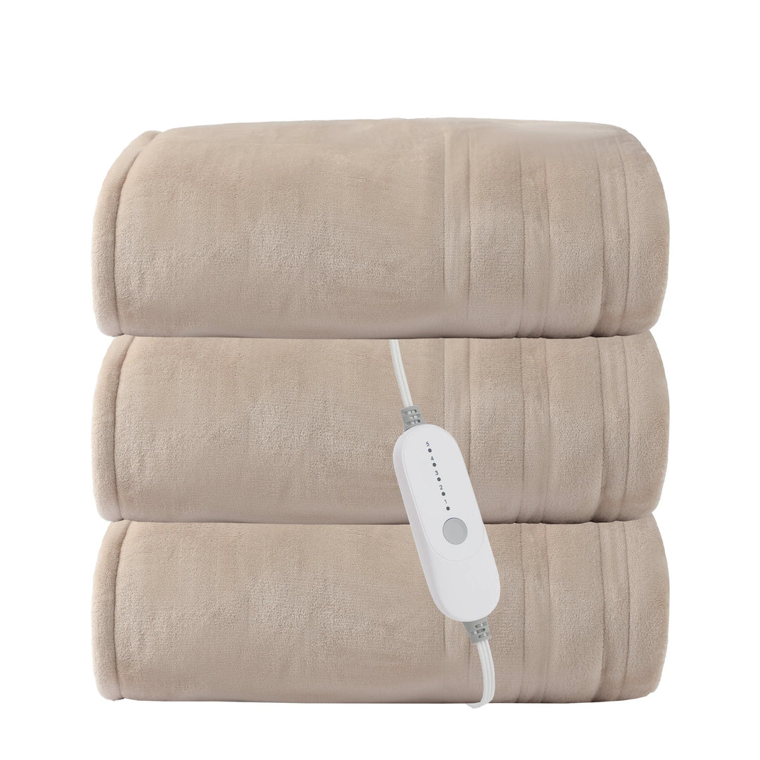 Flannel Electric Heated Blanket with Controller