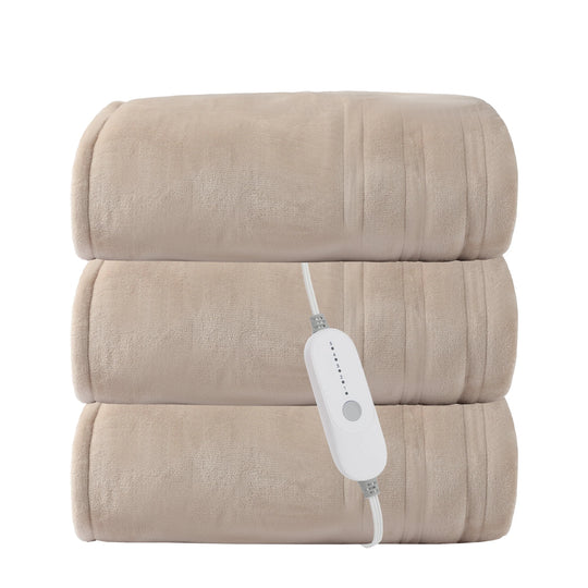 Flannel Electric Heated Blanket with Controller