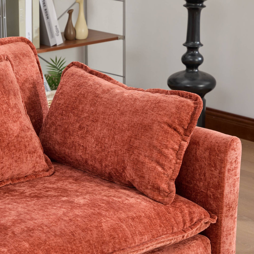 Cloud Sofa Loveseat,Modern Sectional Couch,Comfy Double Layer Upholstered Seat Cushion