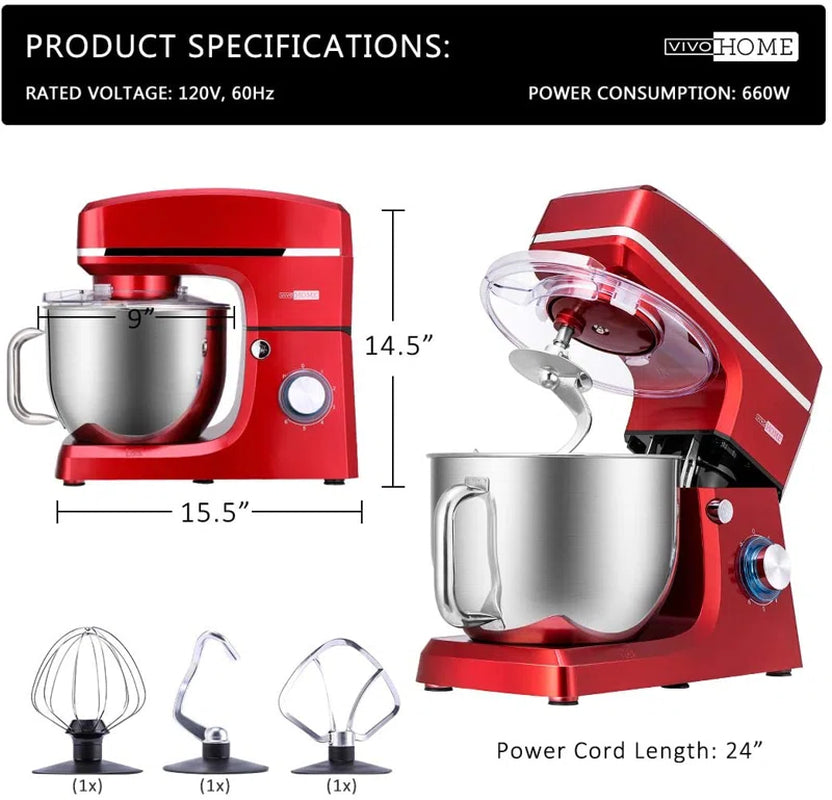 6 Speed 7.5 Qt. Stand Mixer with Mixer Accessory