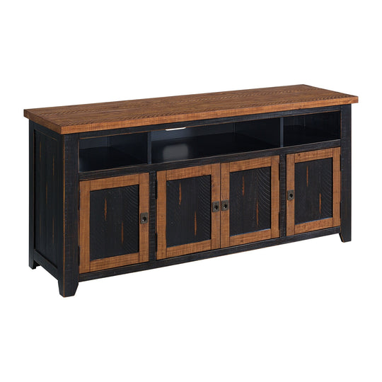 Nantucket 65-Inch Wide Solid Wood TV Stand with Storage