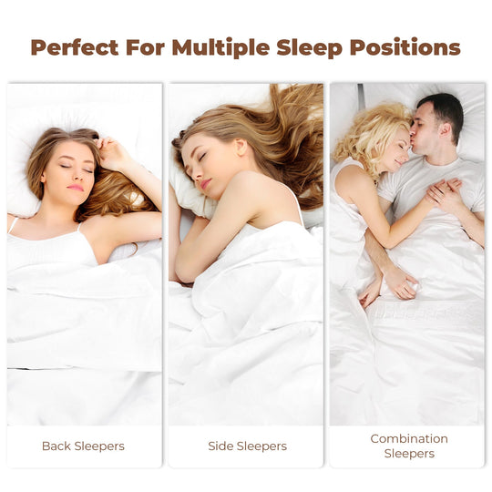Medium-Firm 2-Inch Gusset Feather and down Pillows Set of 2