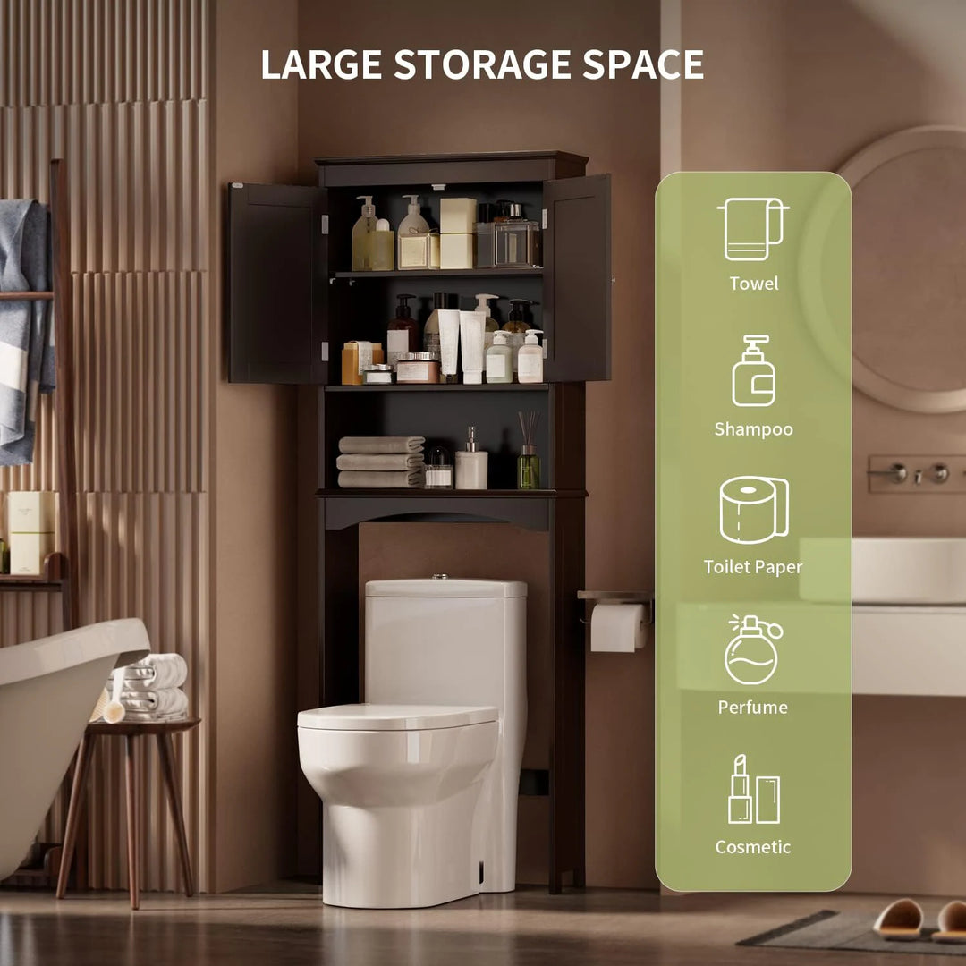 Bathroom Storage Cabinet, Toilet Storage Cabinet, Bathroom Shelf over the Toilet, Space Saver Toilet