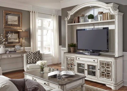 Colchester Entertainment Center for Tvs up to 80" - Antique White