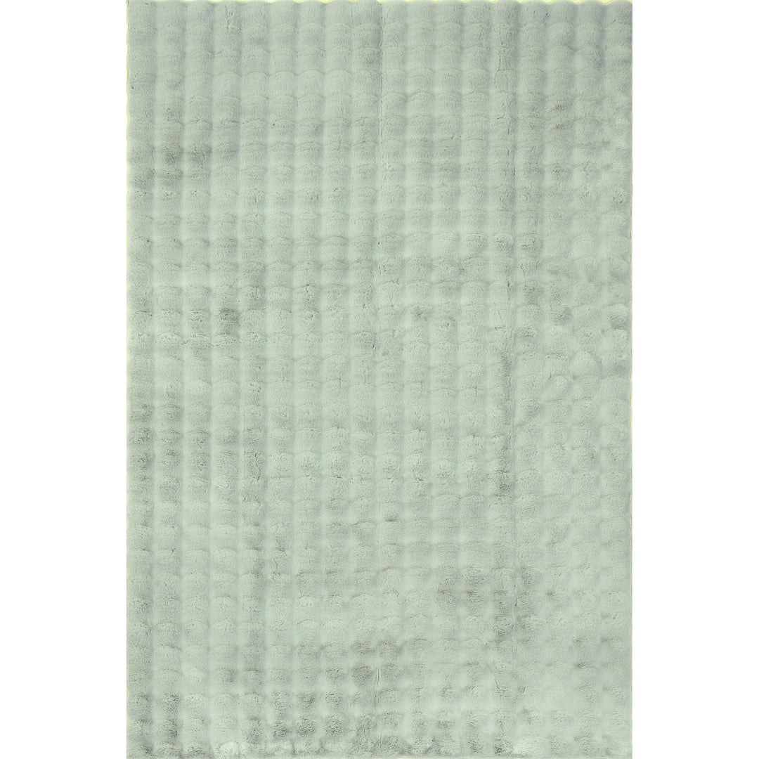 Jeni Solid Plush Machine Washable Area Rug