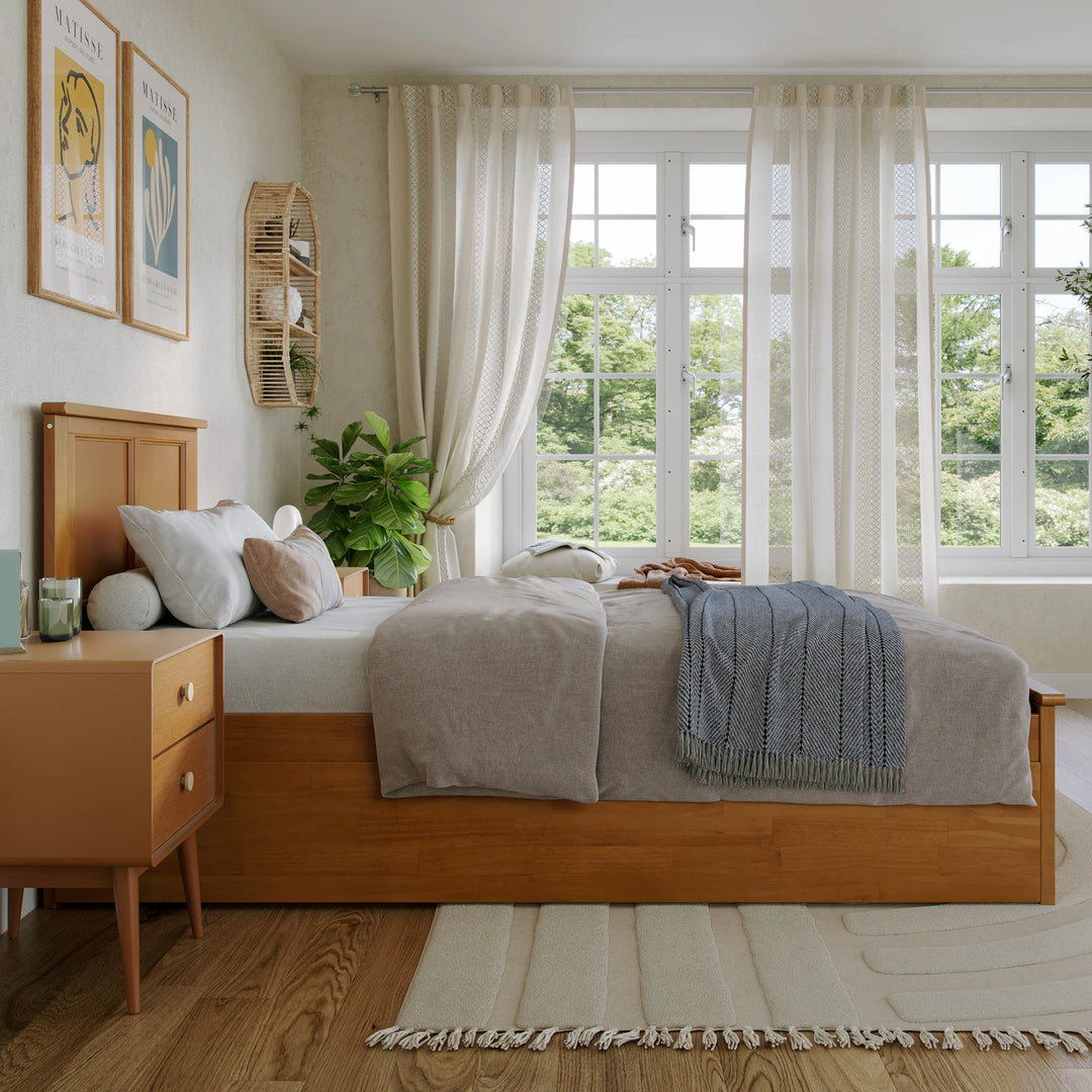 Madison Platform Bed with Matching Footboard & Trundle