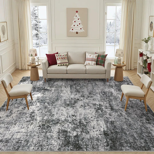 Dagmar Area Rug Living Room Rugs - Large Soft Indoor Neutral Modern Abstract Low Pile Washable Rug Carpet for Bedroom Dining Room Farmhouse Home Office
