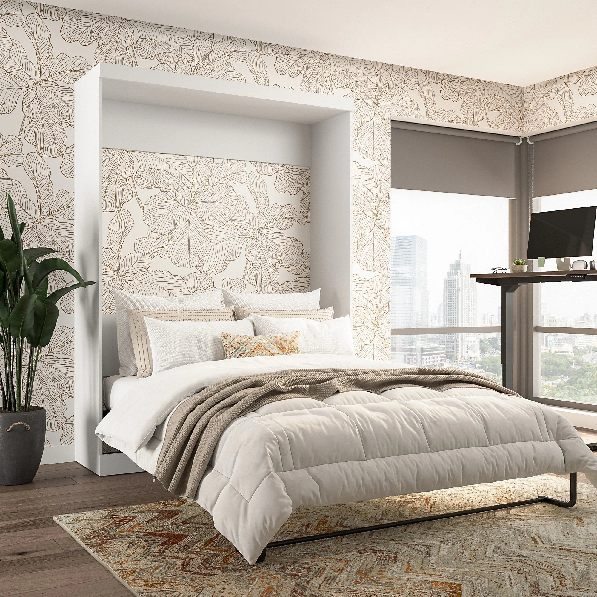 Pur 65W Queen Murphy Bed for Multipurpose Room by