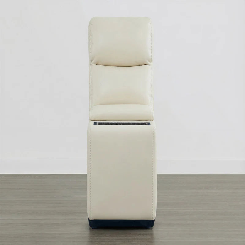 Hadlee Genuine Leather Reclining Sofa with Multi-Function Console.