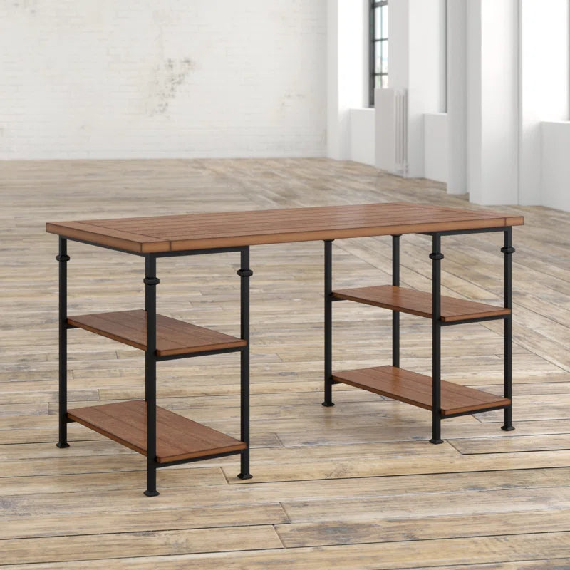 Zona Solid Wood Top Executive Desk