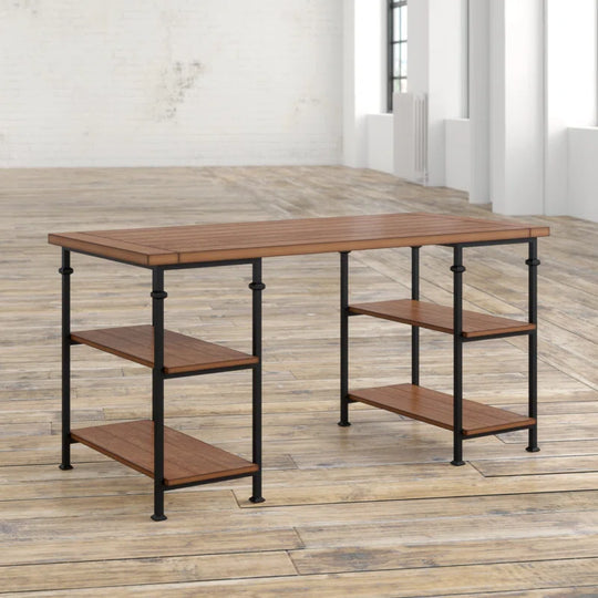 Zona Solid Wood Top Executive Desk