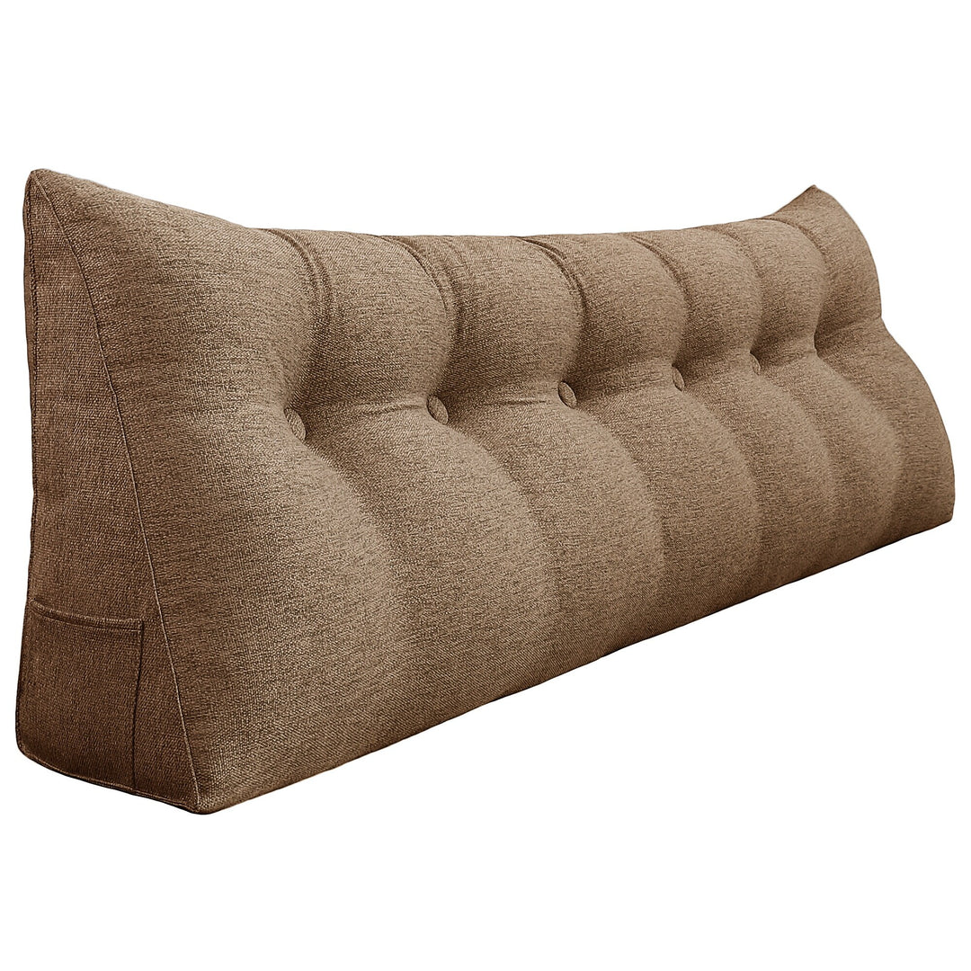 Bed Rest Wedge Reading Pillow Headboard Back Support Cushion