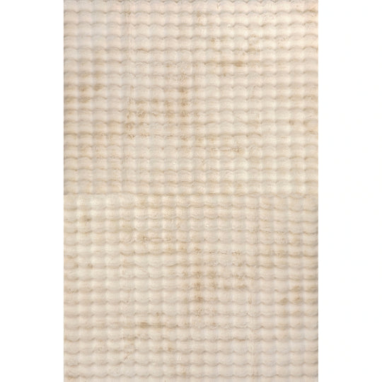 Jeni Solid Plush Machine Washable Area Rug