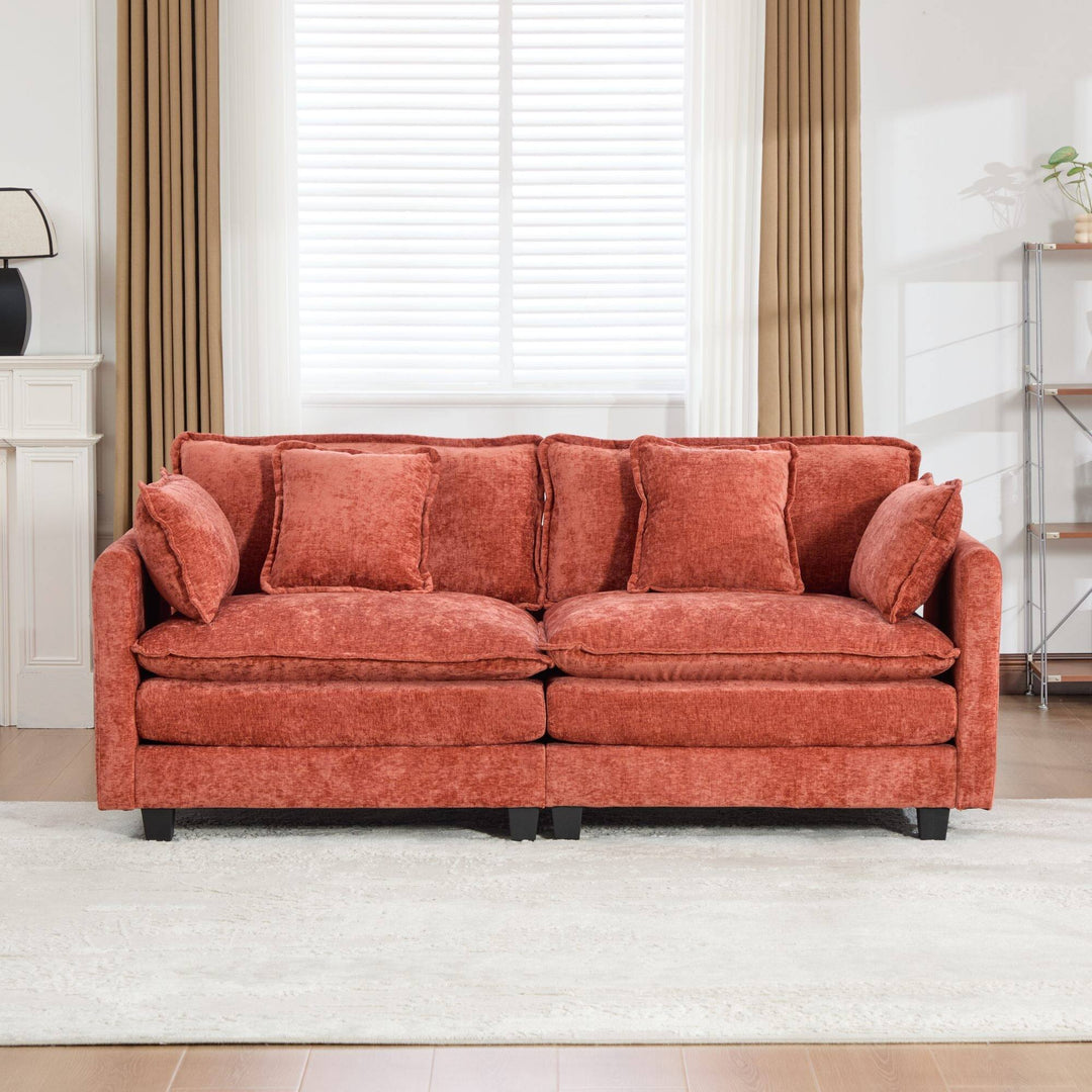 Cloud Sofa Loveseat,Modern Sectional Couch,Comfy Double Layer Upholstered Seat Cushion