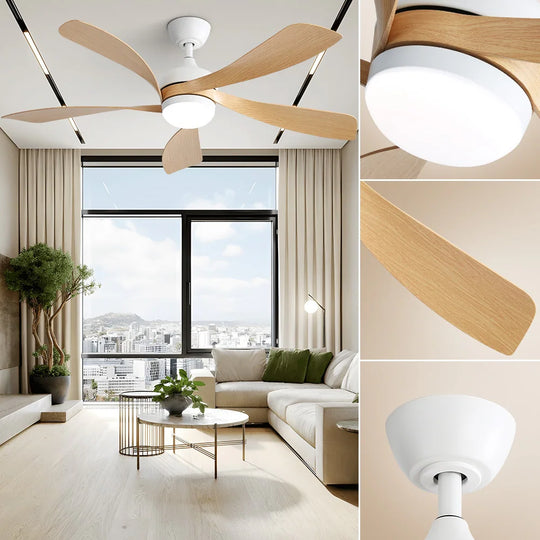 Sofucor 45/52 Inch Ceiling Fan with Remote & Lights Quiet DC Motor 5 Blade High CFM Modern Fan