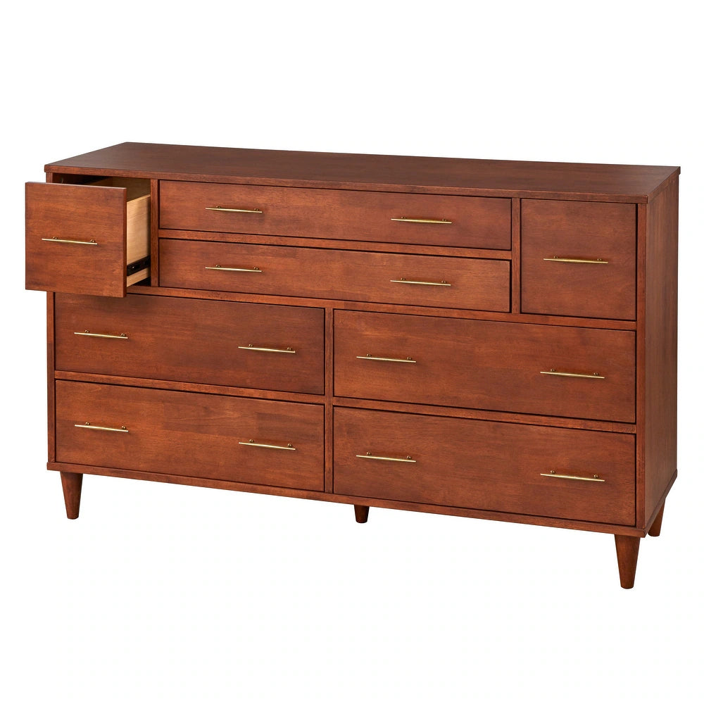 Ana 8-Drawer Mid-Century Modern Dresser