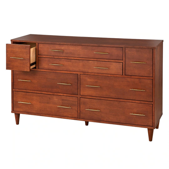 Ana 8-Drawer Mid-Century Modern Dresser