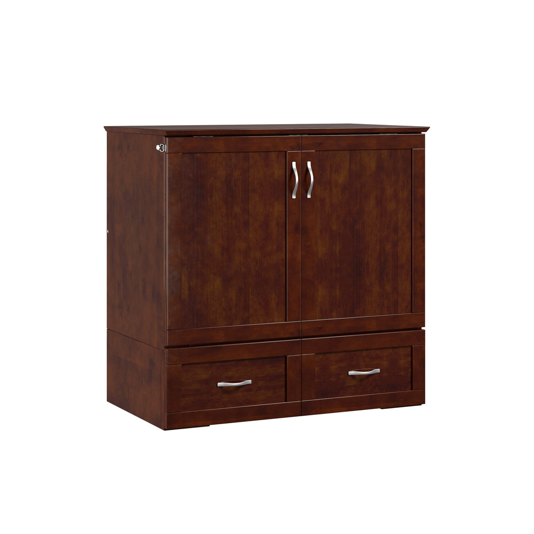 Hamilton Murphy Bed Chest with Mattress and Storage Drawer