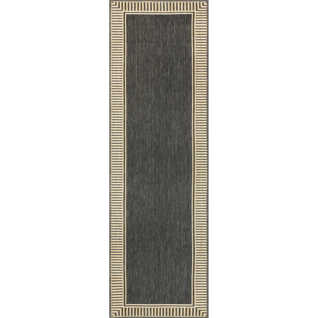 Leah Classic Bordered Indoor/Outdoor Area Rug