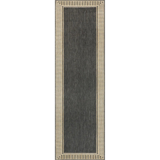Leah Classic Bordered Indoor/Outdoor Area Rug