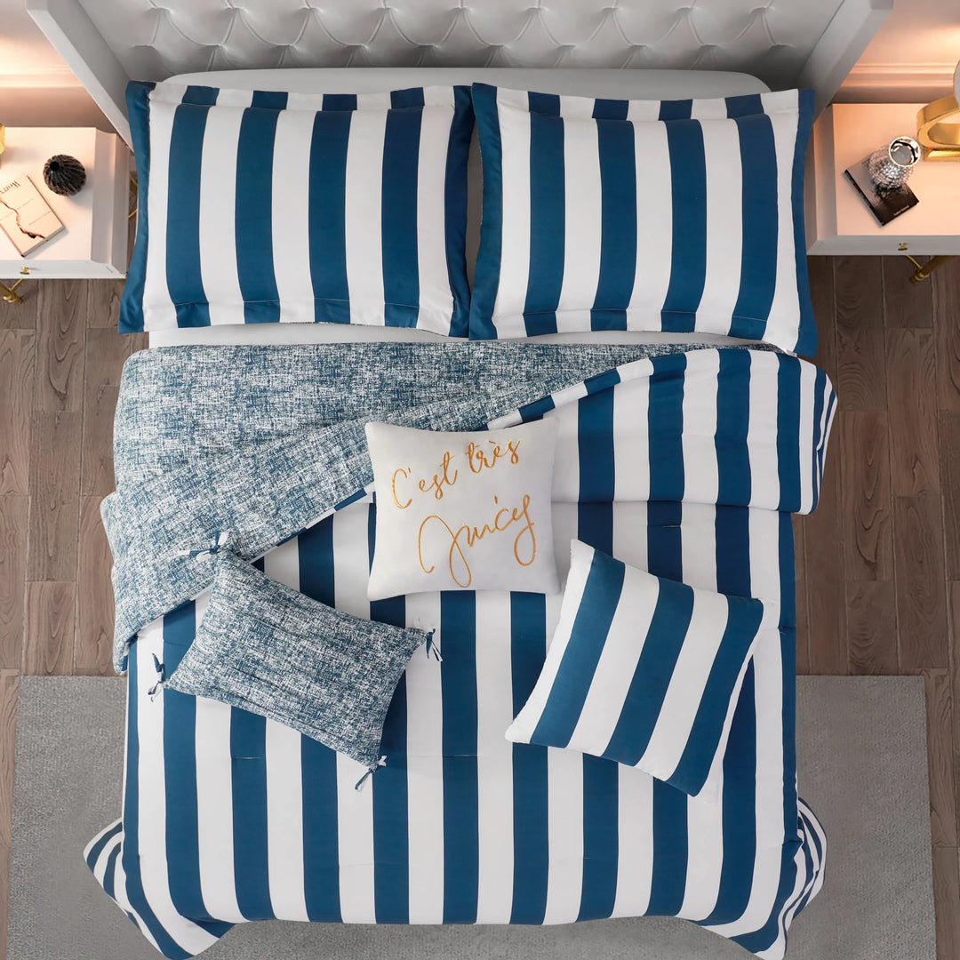 Juicy Reversible Cabana Stripe Bedding Set