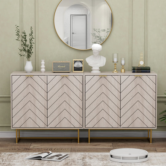 Versatile Sideboard Buffet Cabinet Storage with Adjustable Shelf