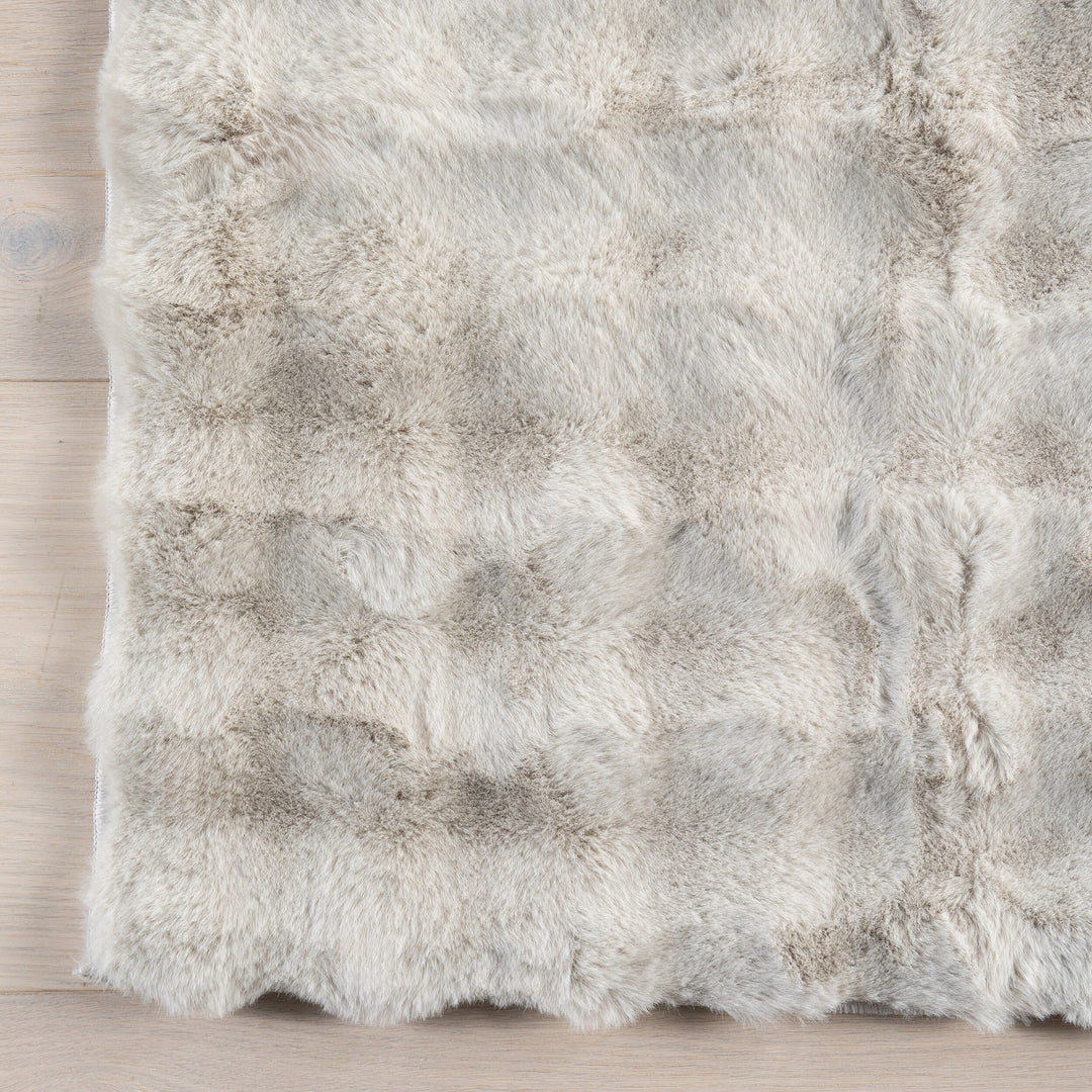 Jeni Solid Plush Machine Washable Area Rug