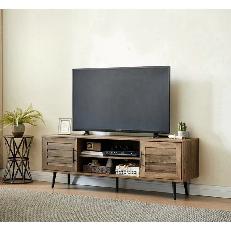 Mid-Century Modern TV Stand for Tvs up to 70" Entertainment Center Media Console - 20.5'' H X 59'' W X 15.5'' D