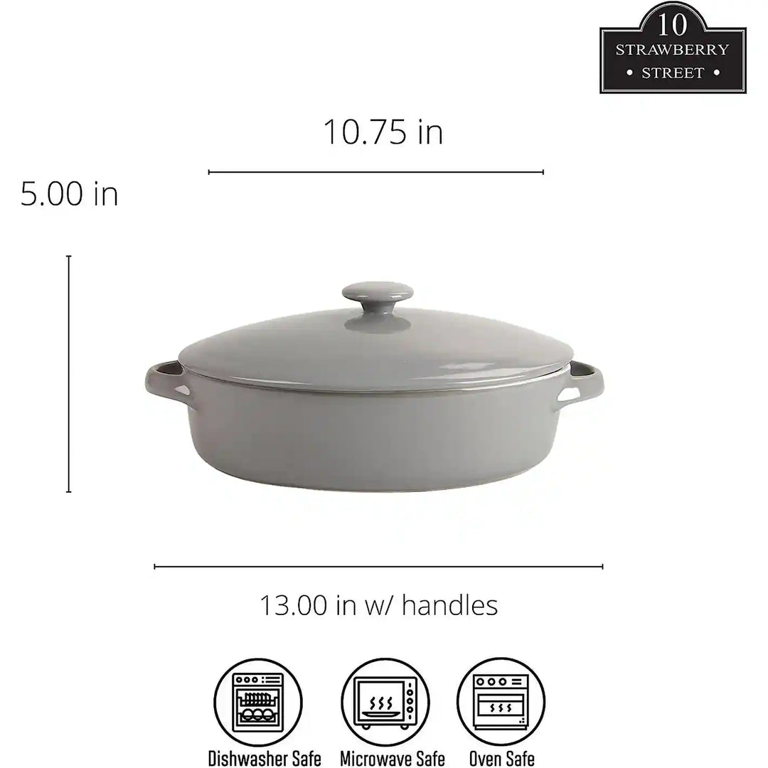 Sienna Covered Casserole 10" and 7" Bakeware Set