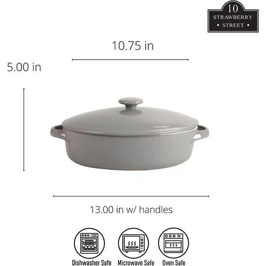 Sienna Covered Casserole 10" and 7" Bakeware Set