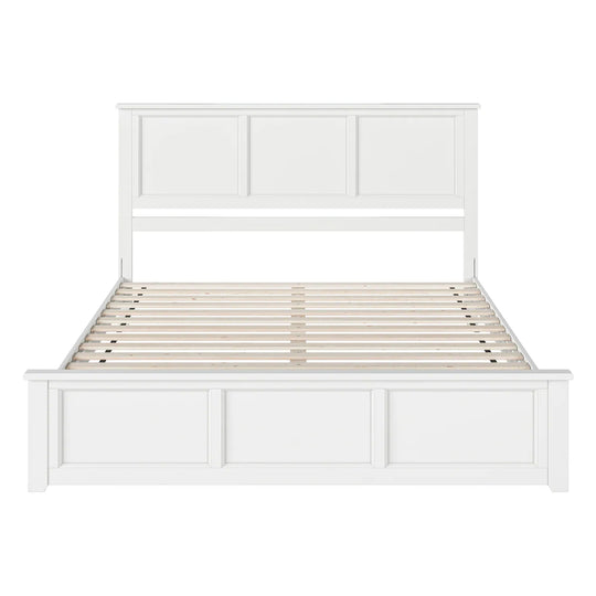 Charlotte Solid Wood Low Profile Platform Bed with Matching Footboard