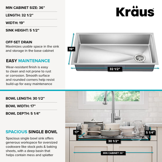 Fairlane Undermount 18 Gauge Stainless Steel Kitchen Sink