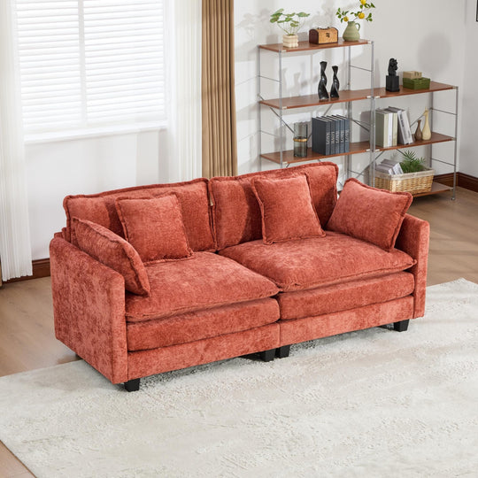 Cloud Sofa Loveseat,Modern Sectional Couch,Comfy Double Layer Upholstered Seat Cushion