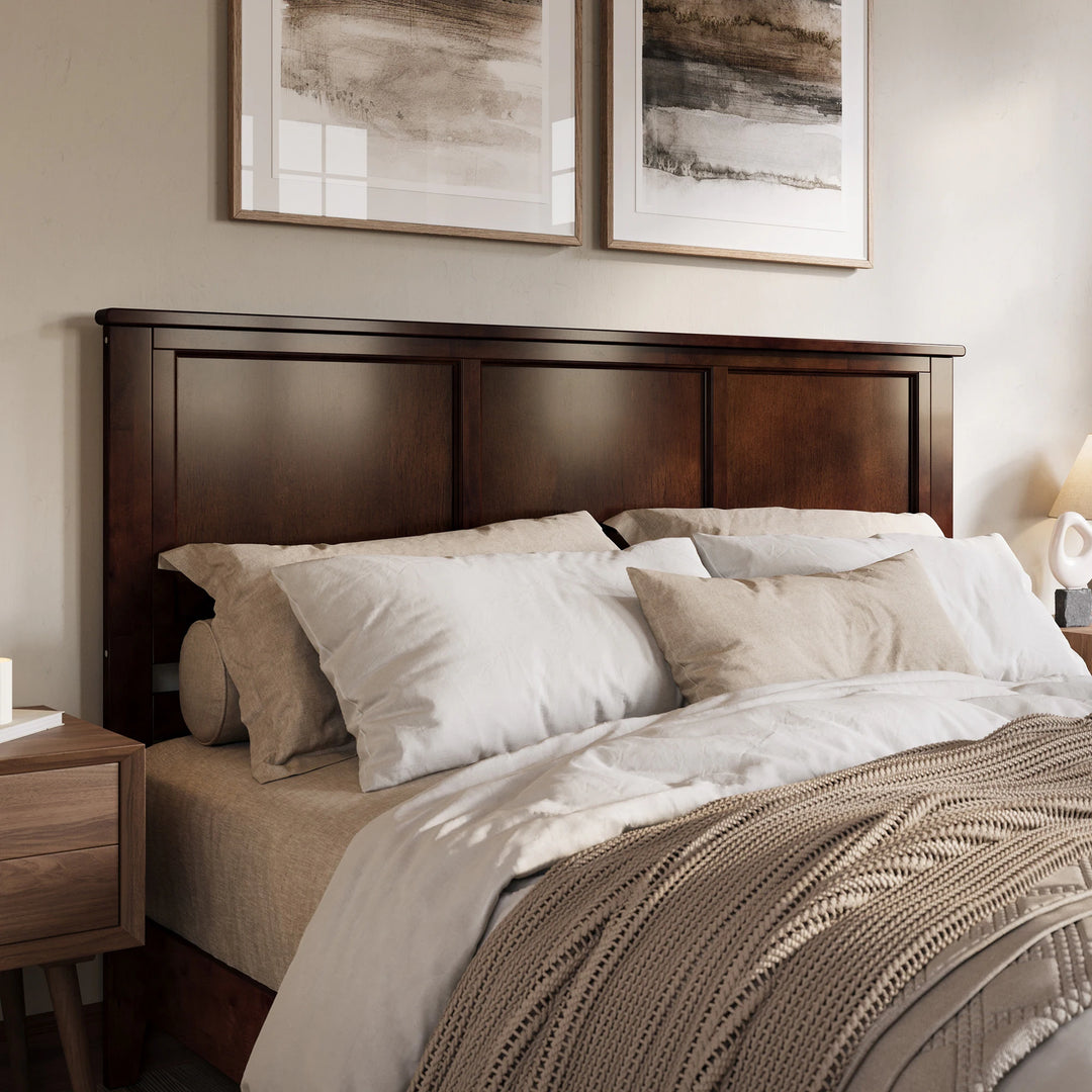 Charlotte Solid Wood Low Profile Platform Bed with Matching Footboard