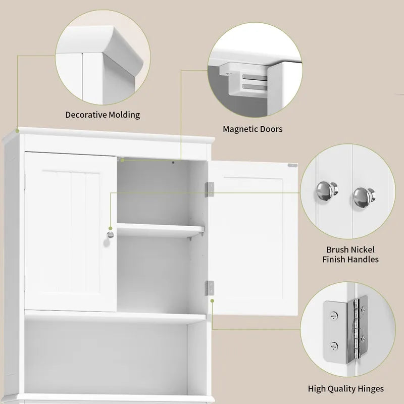 Bathroom Storage Cabinet, Toilet Storage Cabinet, Bathroom Shelf over the Toilet, Space Saver Toilet