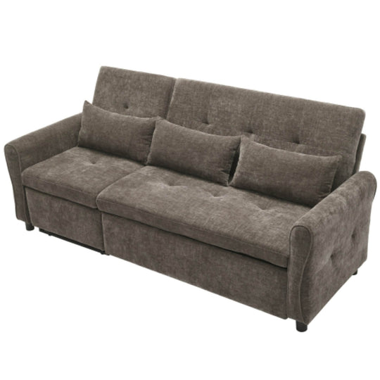 2-In-1 Sofa with Pull-Out Sleeper & Reversible Recliner by
