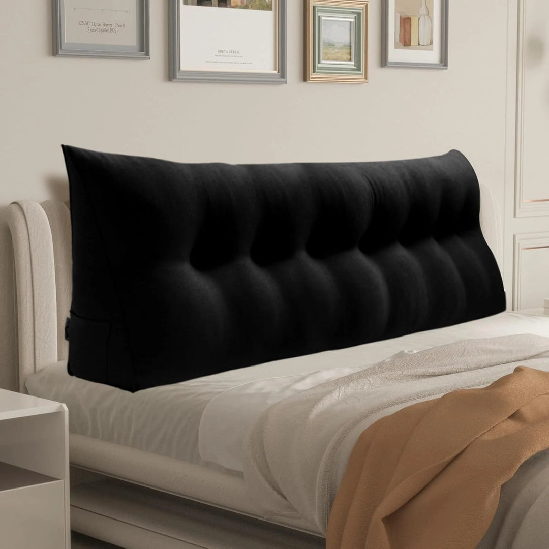 Bed Rest Wedge Reading Pillow Headboard Back Support Cushion