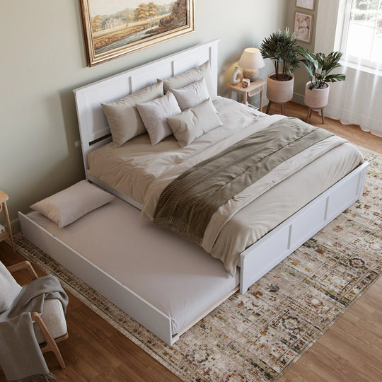 Madison Platform Bed with Matching Footboard & Trundle