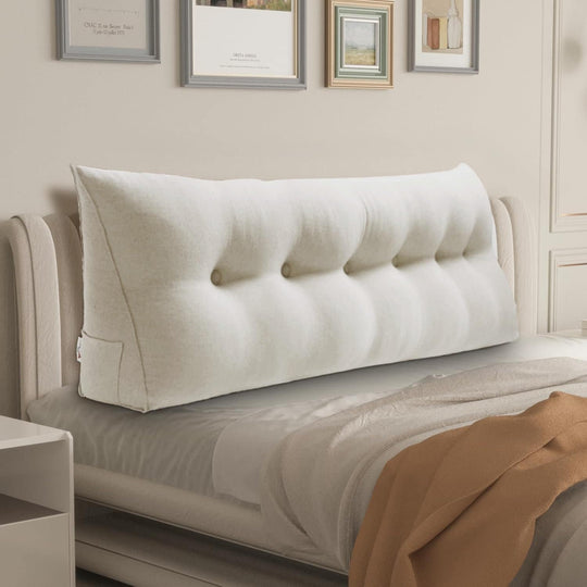 Bed Rest Wedge Reading Pillow Headboard Back Support Cushion