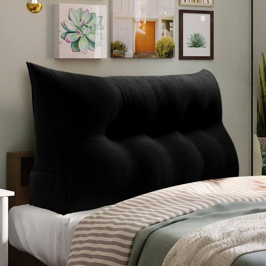 Bed Rest Wedge Reading Pillow Headboard Back Support Cushion