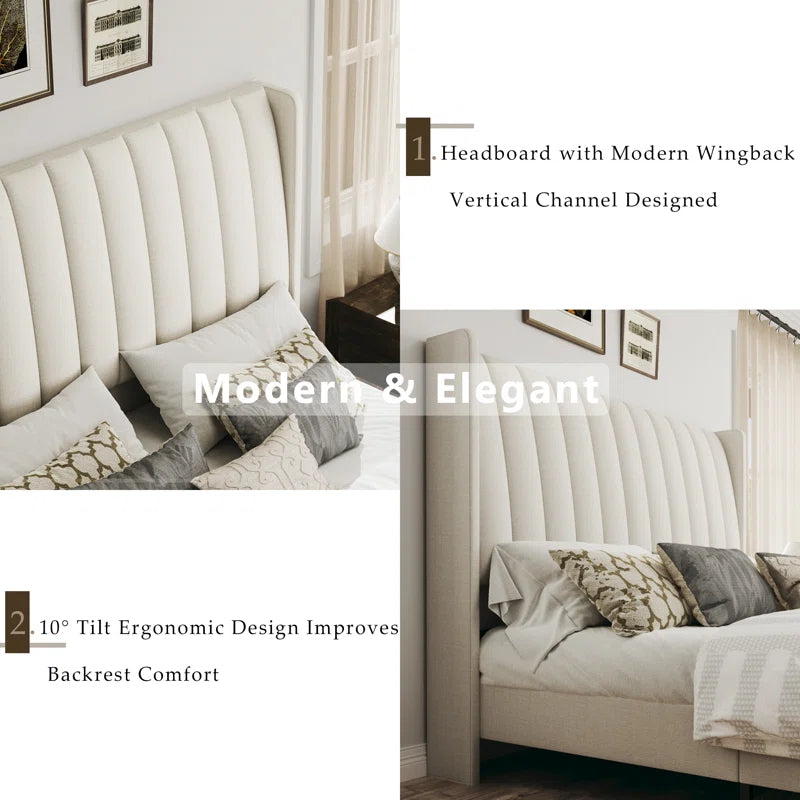 Beauviore Upholstered Platform Bed