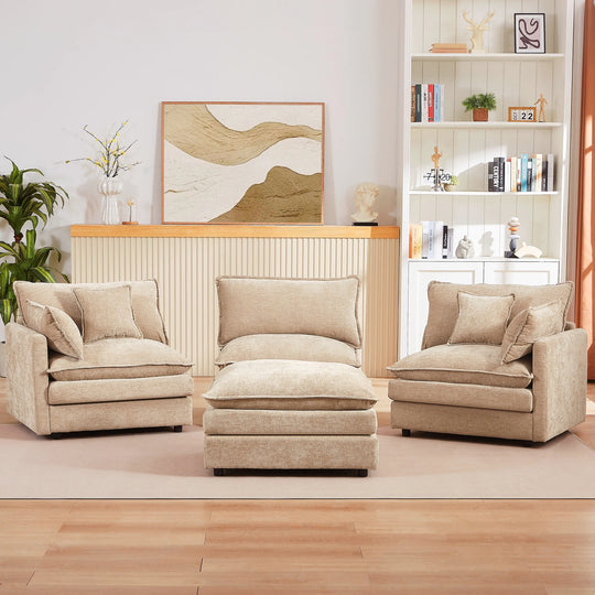 Modular Sectional Sofa, 102 Inch L Shaped Couch Set for Living Room