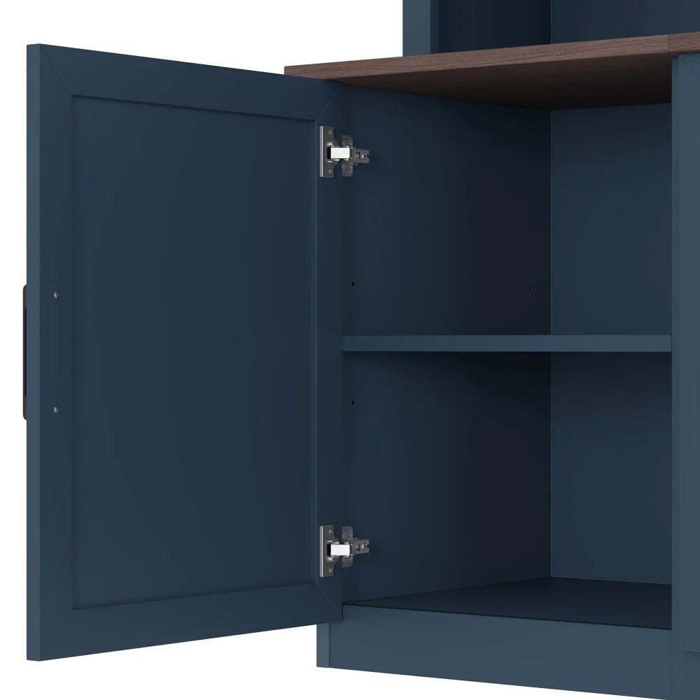 Wall Entertainment Center with Charging Station and USB Charging for Tvs
