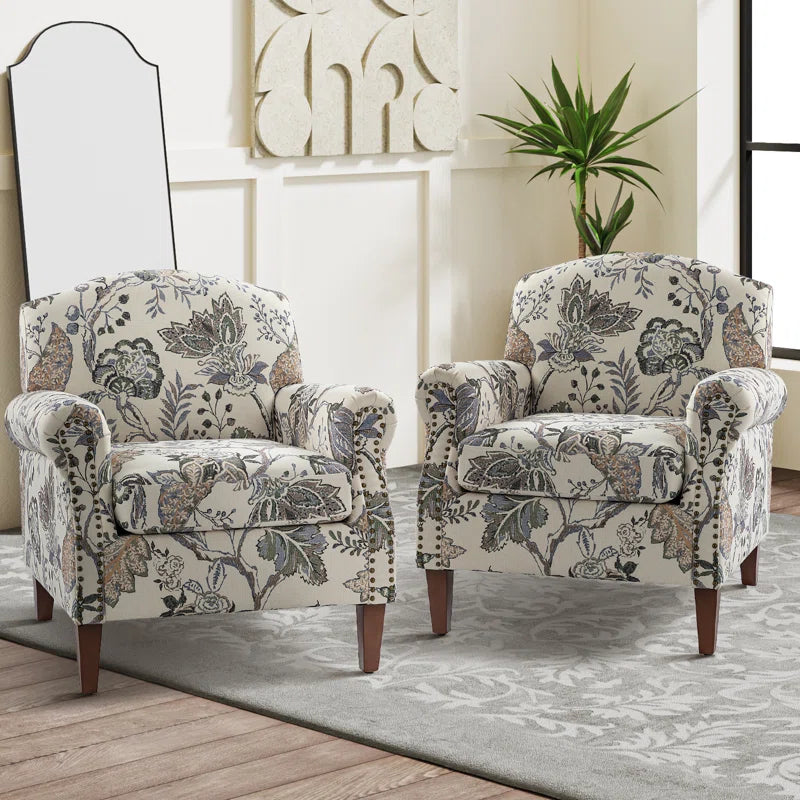 Mooresville Armchair with Nailhead Trims