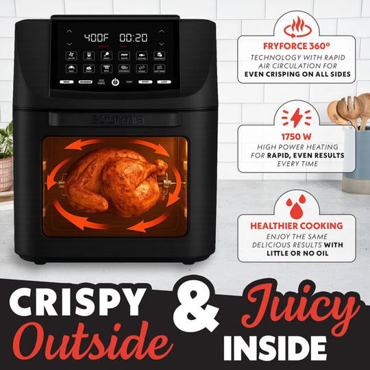 14 Quart All-In-One Digital Air Fryer Oven with Touchscreen, Rotisserie and Dehydrator
